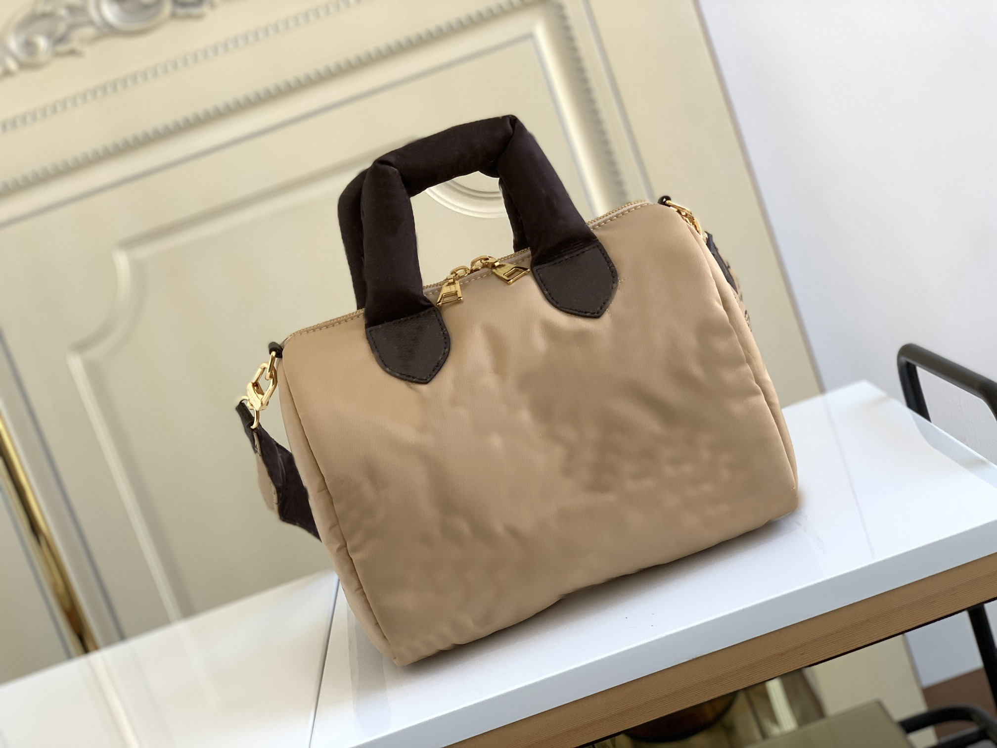 

Winter Speedy Bandouliere Tote Bag Econyl regenerated Nylon Womens Designer Pillow Handle bags Luxurys Shoulder Bag Cross body 59008