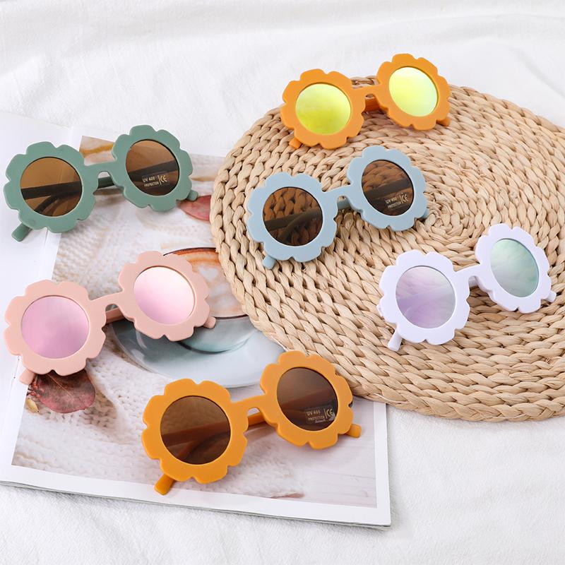 

Sunglasses Vintage Cute Kids Girl Child Sun Glasses Round Flower Gafas Baby Children UV400 Sunglass Girls Boys Fashion GlassesSunglasses