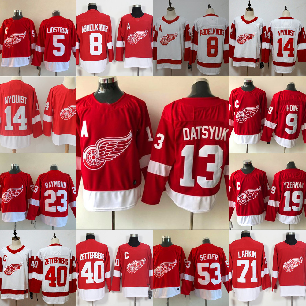 

Hockey Jerseys Detroit''Red''Wings 71 Dylan Larkin 59 Tyler Bertuzzi 53 Moritz Seider 40 Henrik Zetterberg 14 Robby Fabbri 8 Abdelkader, As