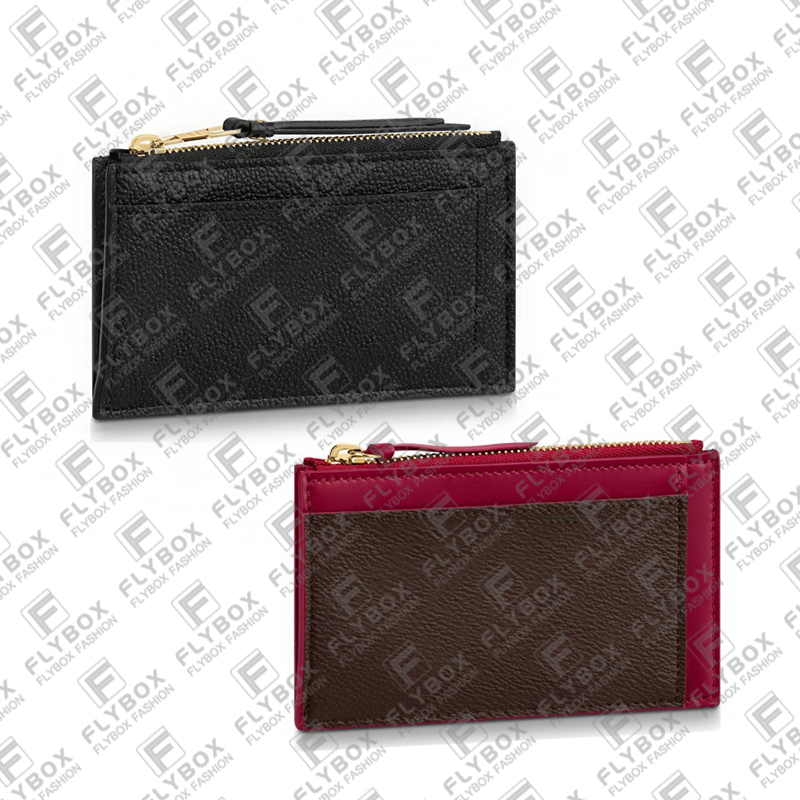 

Woman Designer Luxury Fashion Casual Credit Card Holder Wallet Coin Purse Key Pouch High Quality TOP 5A M69177 M68339 M67889 Fast Dlivery, Black / embossed