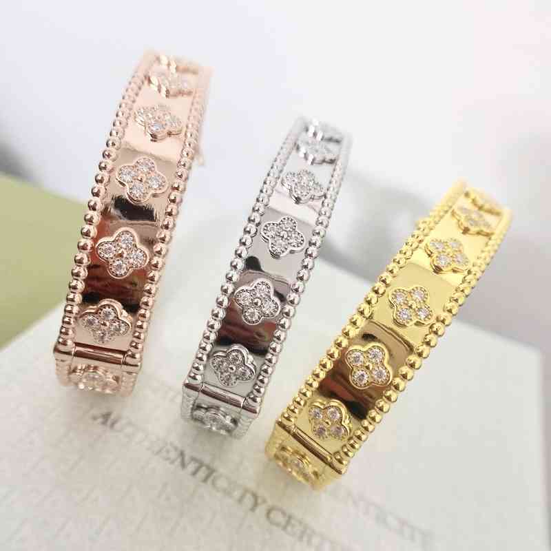Diamond Bracelets Bangle Designer Jewelry For Women Bracelet Mens High Quality Kaleidoscope Bracelet Plant Flower Gold Sliver plated Luxury Gifts
