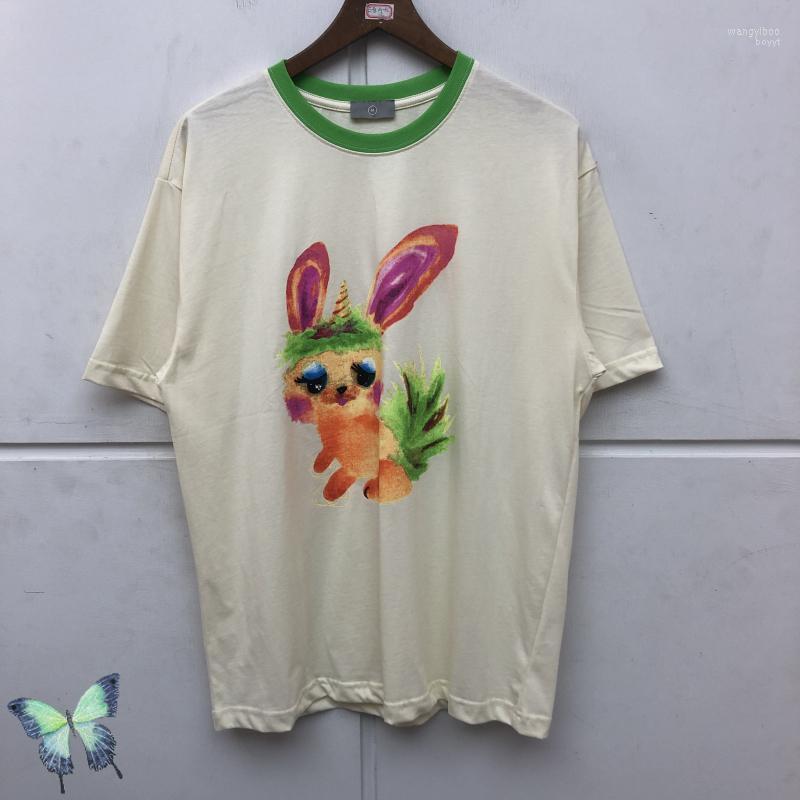

Men's T Shirts Cartoon Welldone T-shirt Hand Painted Patchwork Men Women Well Done Shirt Top Quality Cotton We11doneMen's