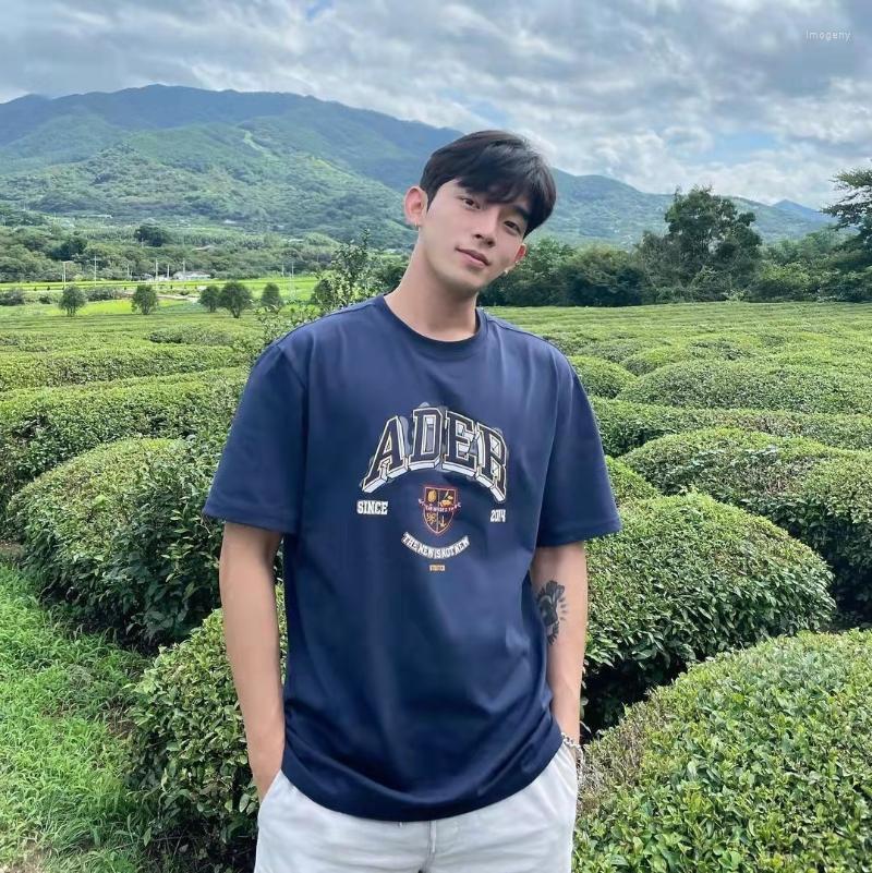 

Men's T-Shirts ERROR Letter Badge Embroidered T-shirt Men Women Loose Tops Summer Cotton T Shirt Korean Fashion Couples StreetwearMen's Imog, Blue