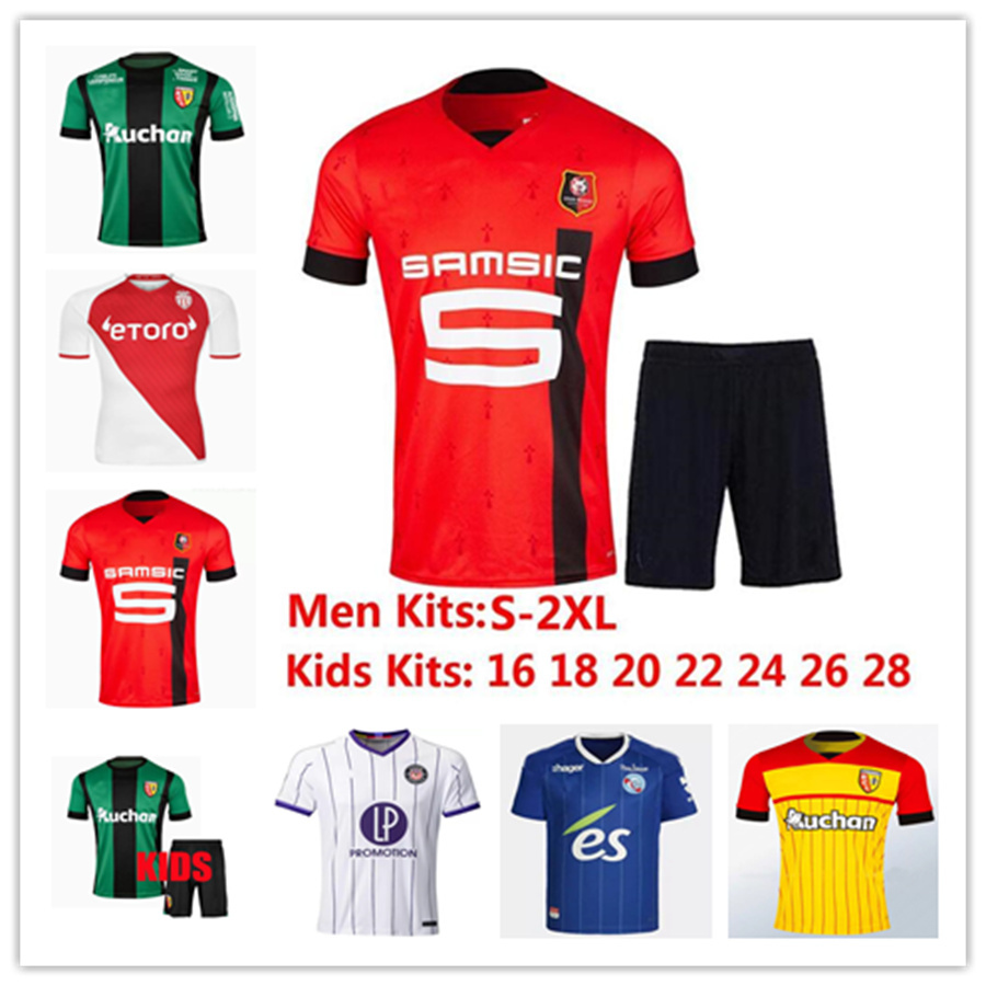 

maillots RC Lens Stade Rennais 22 23 monaco soccer jerseys Rennes maillot de foot Strasbourg 2022 2023 AJ Auxerre FC Toulouse BOURIGEAUD tait MEN KIDS football shirt