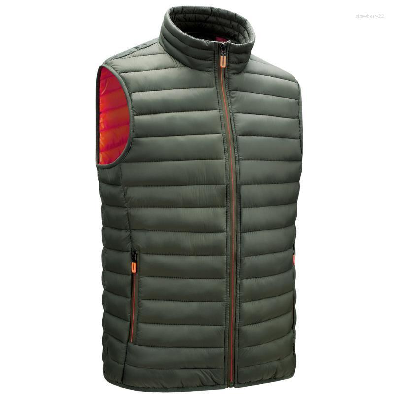 

Men's Vests Vest Jackets Sleeveless 2022 Autumn Mens Warm Homme Winter Casual Padded Cotton Waistcoat Chalecos Para Hombre Stra22
