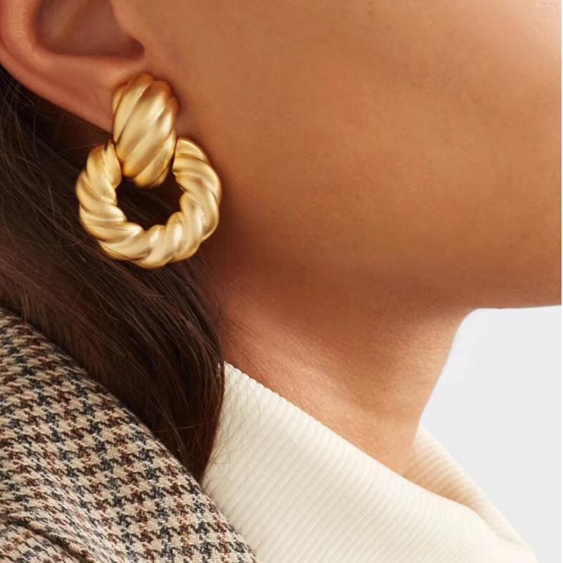 

Dangle & Chandelier Amorita K28 Retro Exaggerated Metal Drop EarringDangle