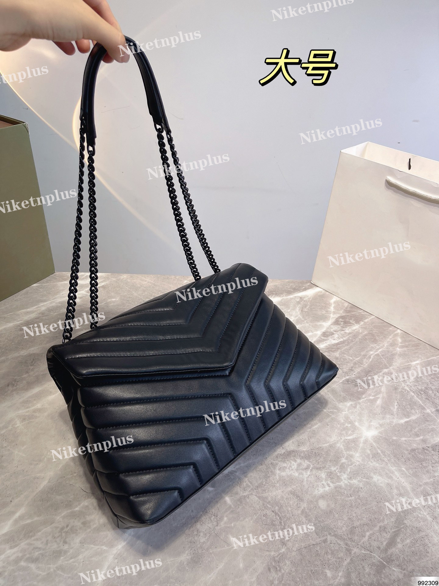 

Women luxurys designers bags square fat LOULOU mini handbags fashion crossbody shoulder bags handbags 3 size, #1