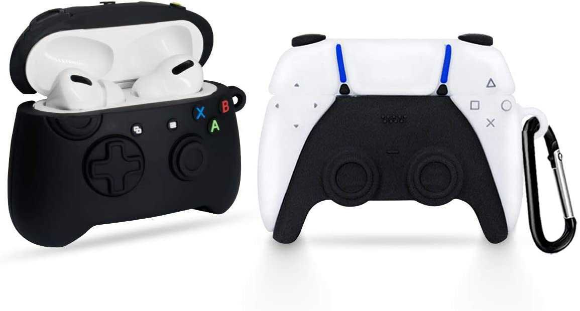 [2Pack] Contrôleur de jeu Airpods Pro Case, 3D Mignon Mode Cool Design AirPods PRO Couverture PRO, STYLISH STYLISH UNIQUE ACCESSOIRES DE PERCEPTE