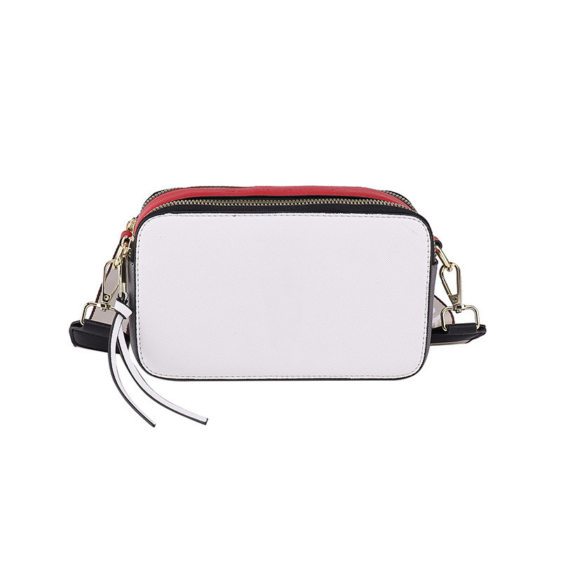 Sac pour femme nouveau européen et américain rétro contraste couleur petit sac carré à la mode Style occidental lettre épaule sacs de messager