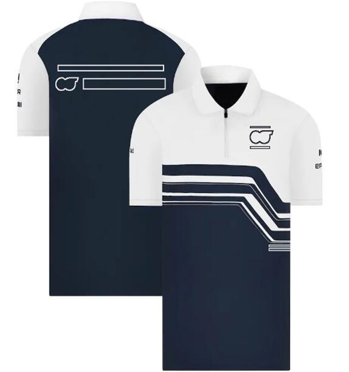 

2022 summer new racing T-shirt F1 formula one lapel POLO shirt with the same custom