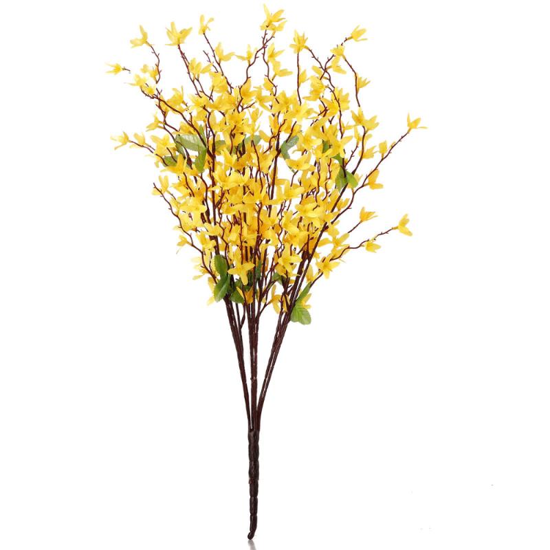 

Decorative Flowers & Wreaths Wedding Floral Artificial Orchid Home Garden Fake Shiny Office Plant Pot Multifunction Decoration Outdoor Silk, Yellow