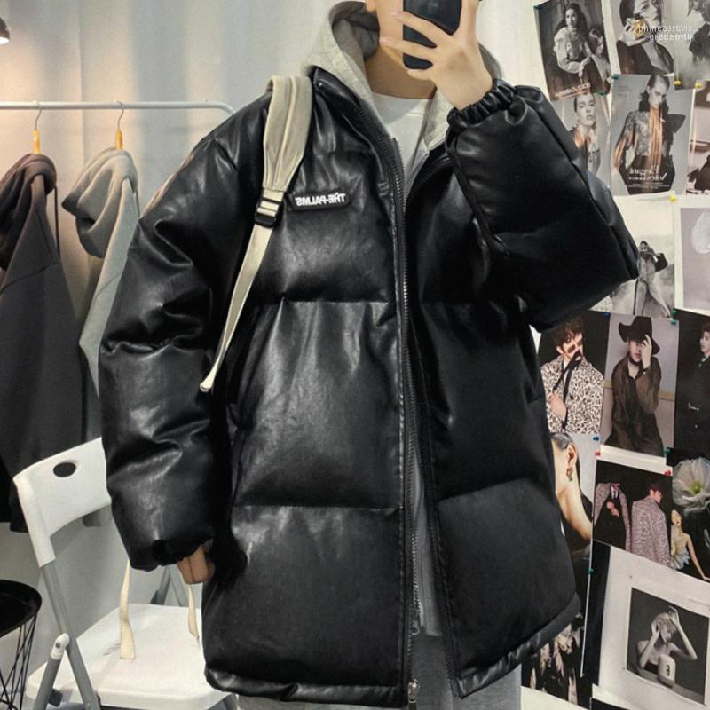 

Men's Down & Parkas Men Jackets Fake Two 2022 Winter Casual Oversized Overcoat Couple Clothes Harajuku Vintage Warm Coat Hip Hop Parka1 Phin, Black