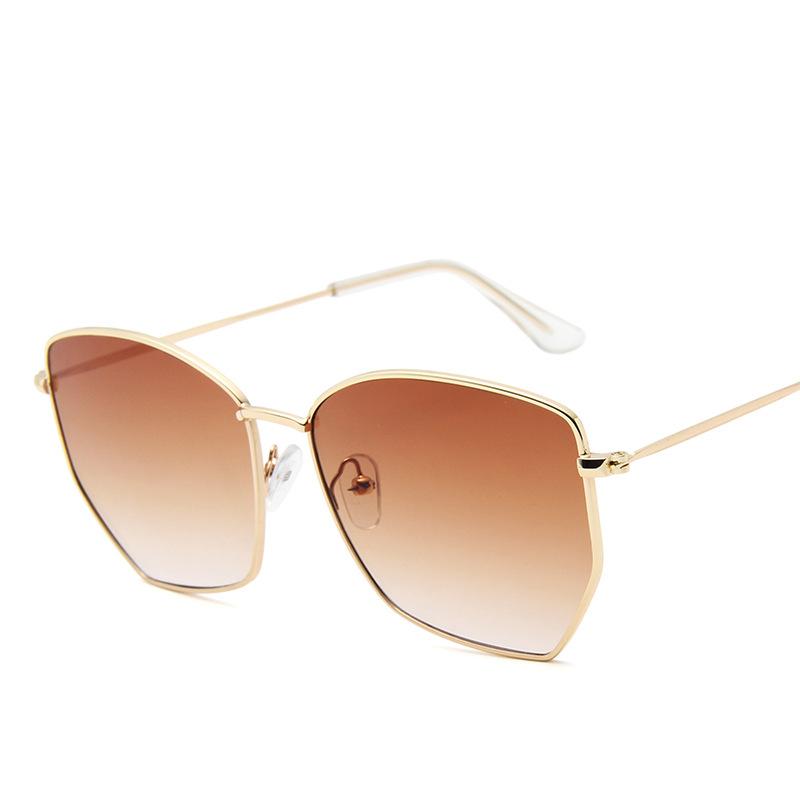 

Sunglasses Polygon Big Frame Ladies Ocean Film Trend Ultra Light Ins Wind Glasses