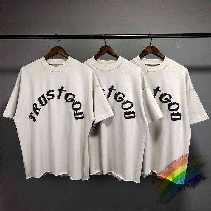 

Sunday Service T-shirt Trust God Tee Men Women High Quality Tops Cpfm Short Sleeve Holy SpiritT220721