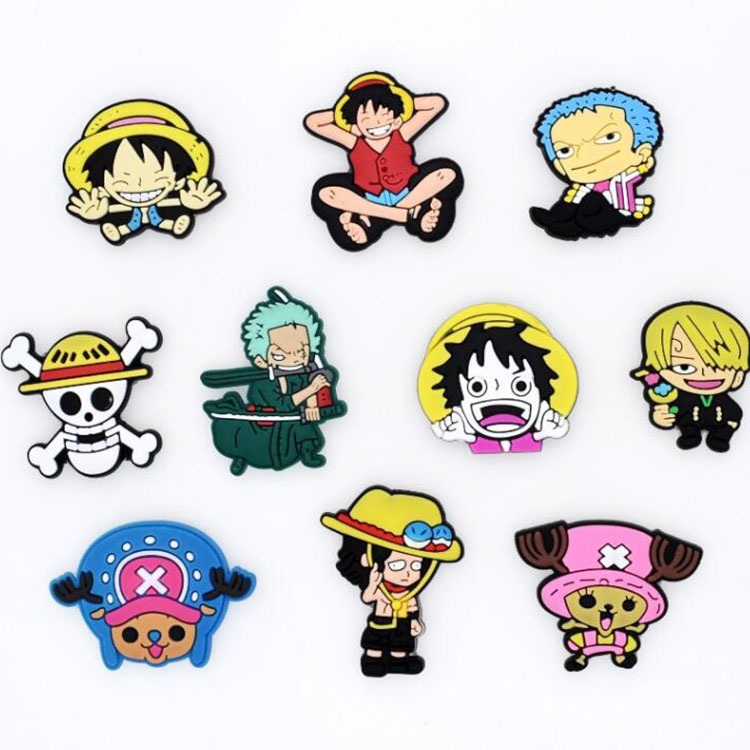 

cute cartoon anime shoe charms pvc shoecharms buckle fashion accessories soft rubber decoration for croc shoes