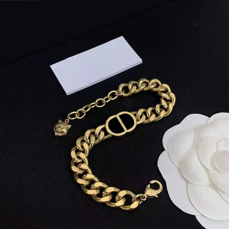 Luxury Fashion Bracelet Designer Jewelry Wedding Letter Pendants Unisex Charm Bracelets High-end Elegant Fashion Gift with Logo and Box-image-762550021
