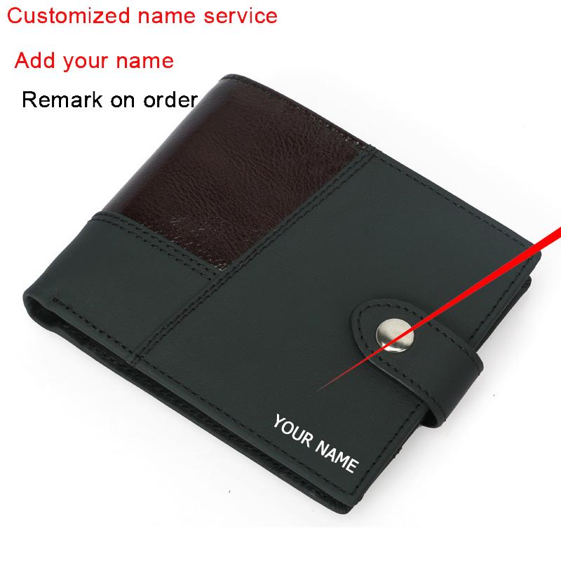 

Wallets Genuine Leather Men Holder Wallet With Pos Winsow Coin Pocket & Money CompartmentWalletsWallets, Black
