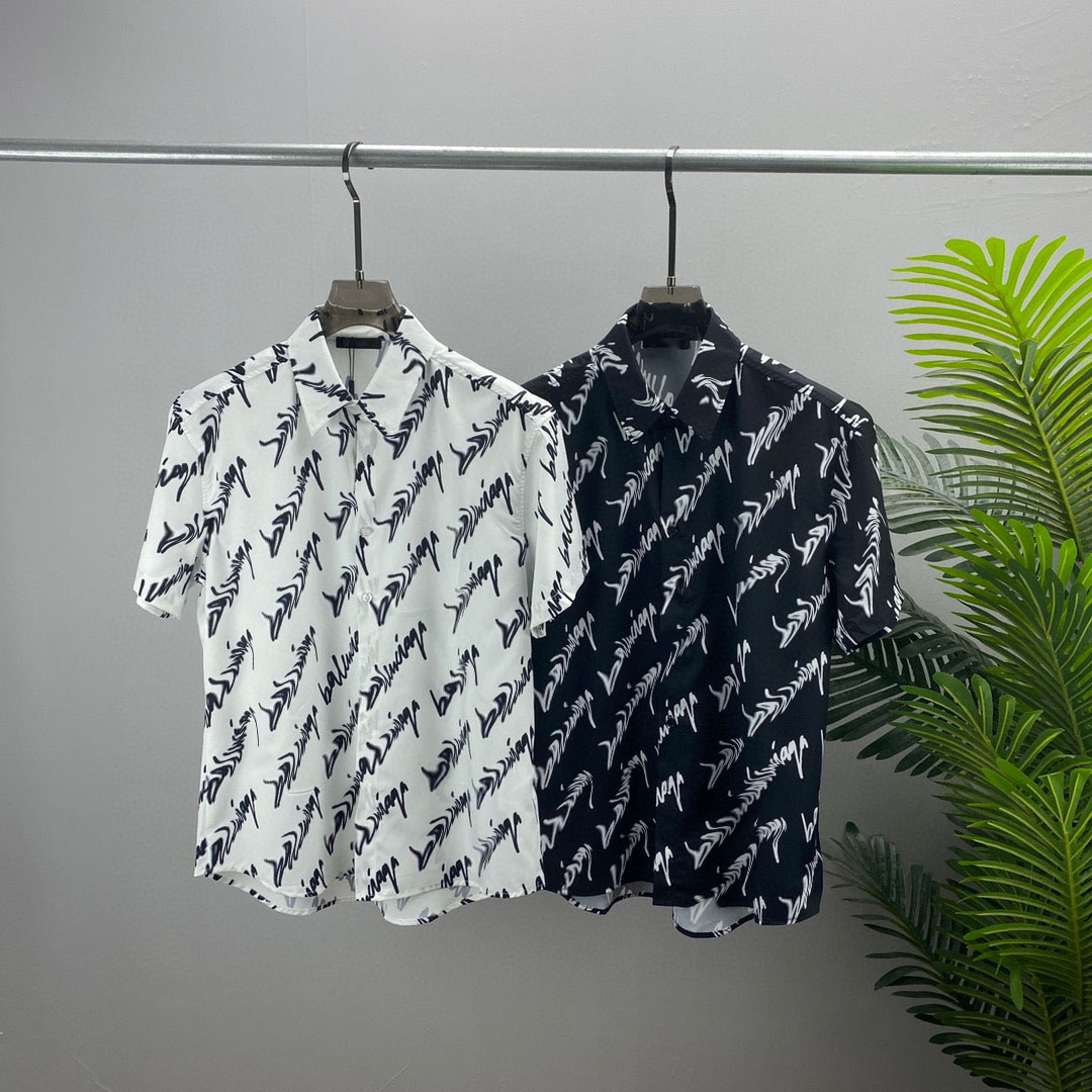 

2022ss spring and summer new shirt high grade cotton Sweatshirts printing short pants sleeve round neck panel T-Shirt Size: m-l-xl-xxl-xxxl Color: black white ya502