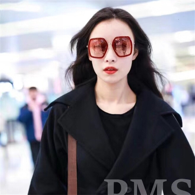 

Sunglasses large frame sunglasses Ni ins net red same gg0106s
