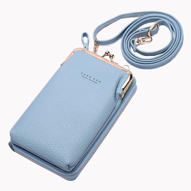 

Evening Bags Crossbody For Women Mobile Phone Bag Wallet Pu Leather Shoulder Strap Handbags Clutch Lipstick Satchels Purse, Green