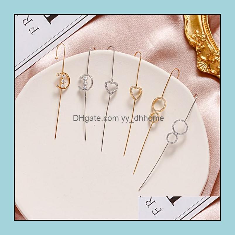 

Other Earrings Jewelry Women Ear Cler Hook Gold Sier Hypoallergenic Piercing Ears Cuff Climbers Earring For Girls Access Dholp