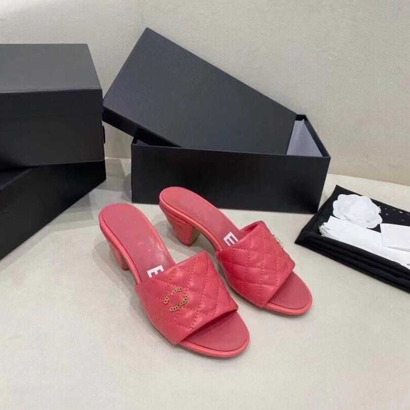 

Newest with box men women fashion slippers luxury slides summer flat slipper trendy leather rubber sandal mens beach slide US 5-11