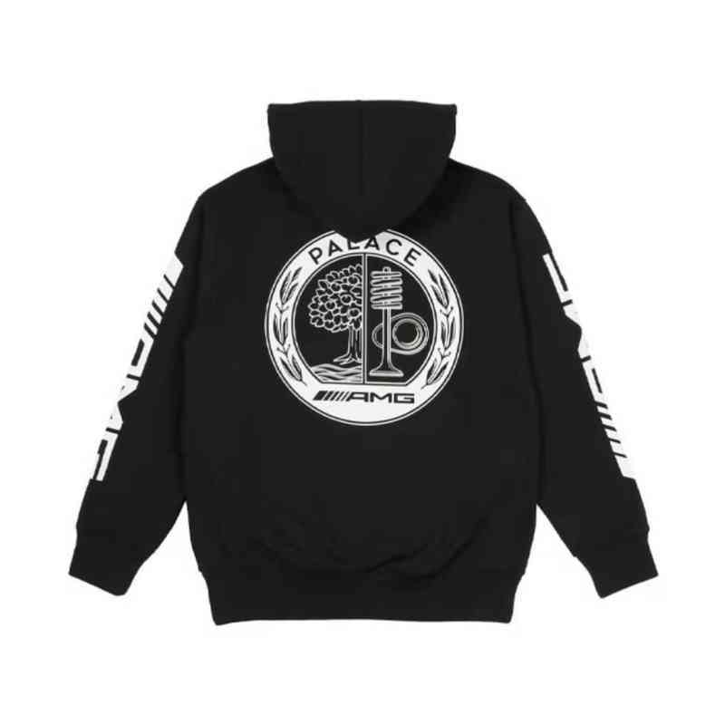 

Designer Luxury Palaces Classic Autumn And Winter Apple Tree Printed Triangle Hip Hop Hoodie Of Black White Men Women Casual Sweater Hooded