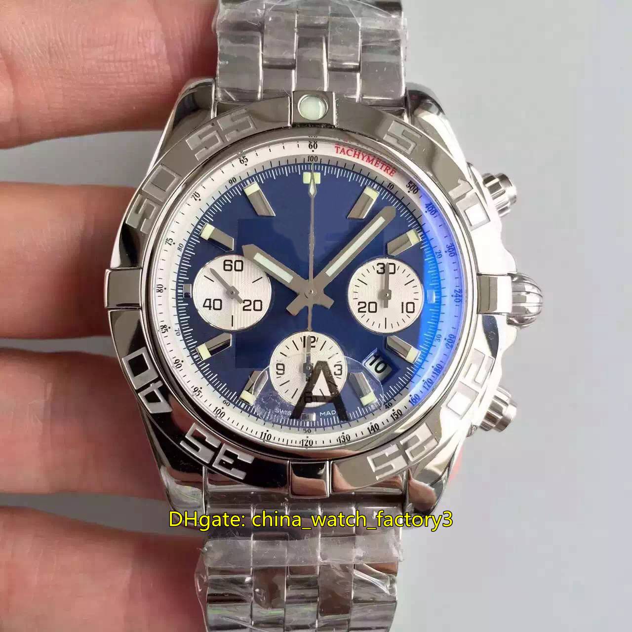 

GF Factory Top Quality Watches 42mm Premier B01 AB0118221 Chronograph Workin Leather Bands ETA 7750 Movement Mechanical Automatic Mens Watch Men's Wristwatches