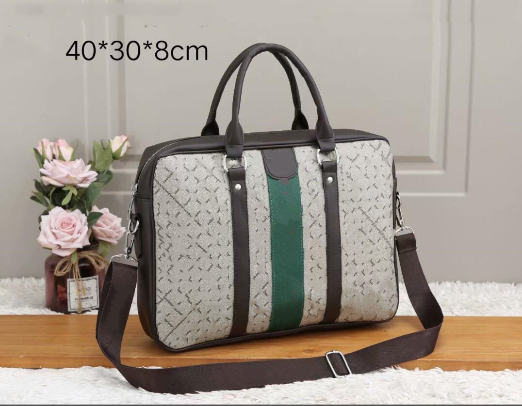 

G Men's briefcase Ophidia Fashion laptop bag shoulder crossbody handbag tote messenger bags size 40*30*8cm leather designer men backpack Business office briefcases, 2#40*30*8cm