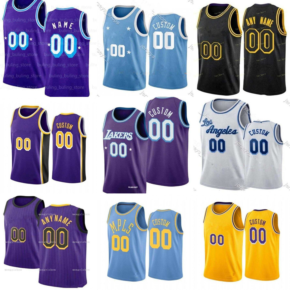 

75th Custom Jersey Los Angeles''Lakers''Men Women Youth Kent 9 Bazemore Wayne 2 Ellington Malik 11 Monk Kendrick 12 Nunn Basketball Jerseys, Color