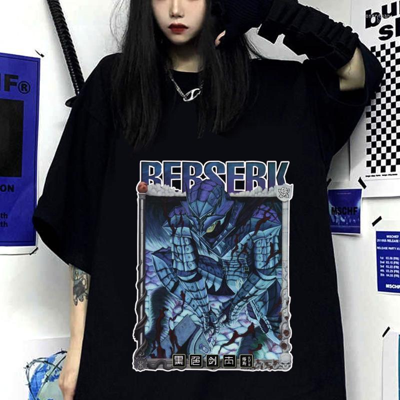 

Men's T-Shirts Berserk T-Shirt Harajuku Anime L Guts Men Women Short Sleeve Streetwear Tshirt Hip Hop Tees Fashion Summer ShirtMen's Imon22, Black