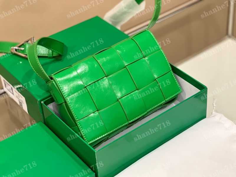 

Leather Weave Shoulder Crossbody Bags Hight Quality Designer Luxury Handbags Cassette Lady Casual Flap Purses Women Fashion Messenger Bag Clutchs Plaid Wallets, Add box