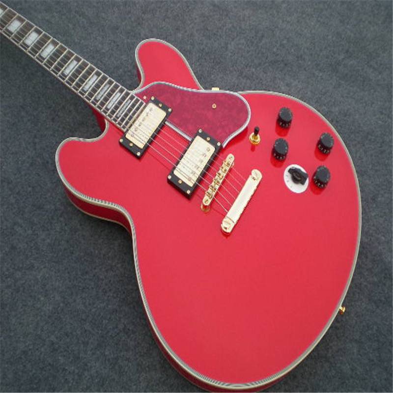 2021 Factory High Quality Custom Bolt On Beginner Vintage Electric Guitar Red Neck Gold Hardware Can Be Customized