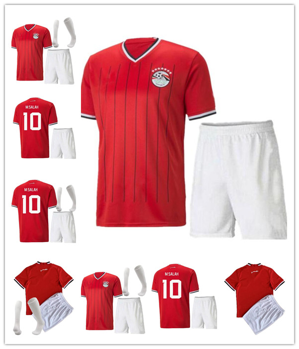 

2022 Egypt soccer jersey national team Home Away M.SALAH maillot de foot SALAH #10 Camisetas futbol men kids kit football top shirt