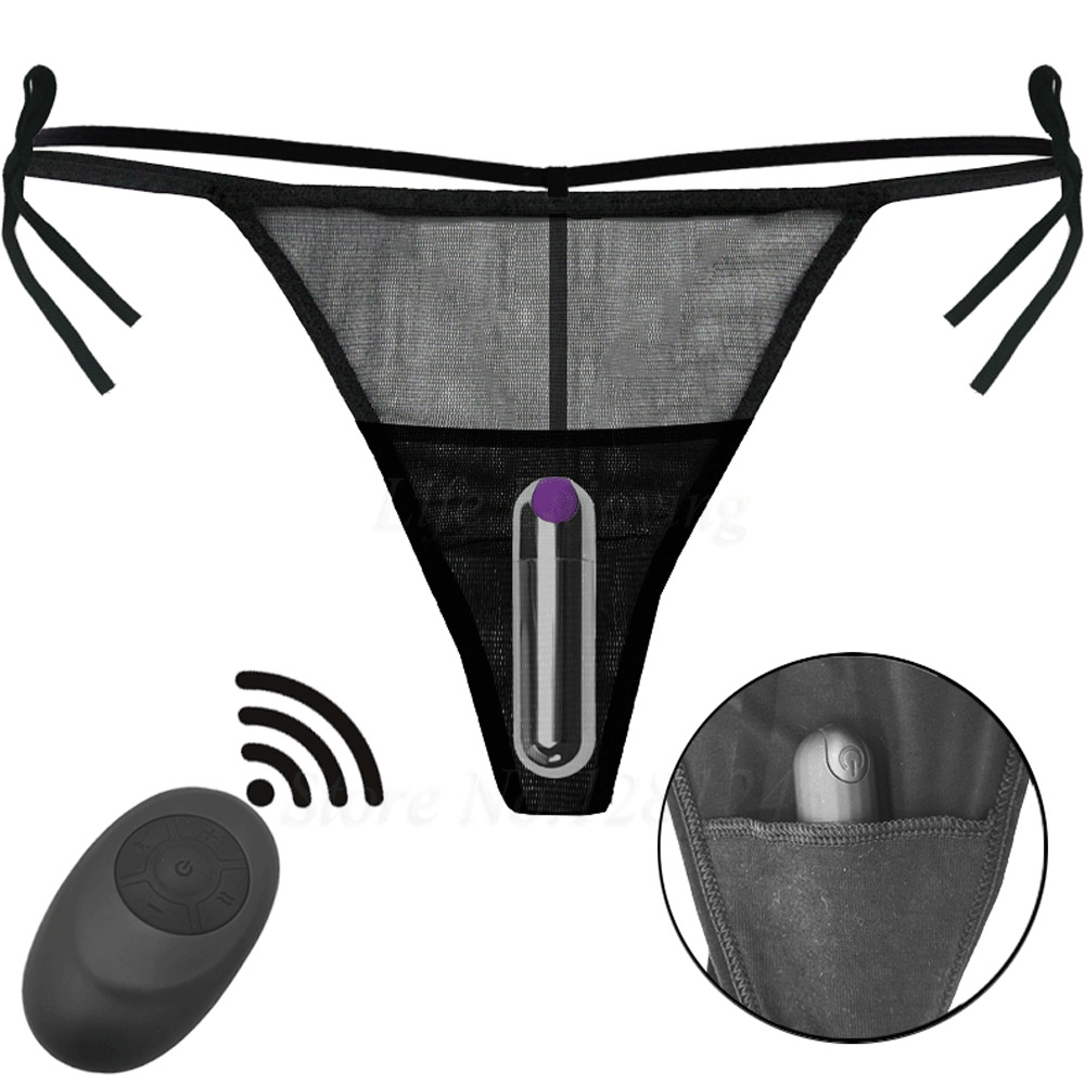 

sexy Shop Super Strong Vibration Clitoris G-spot Stimulator Strap on Underwear Mini Vibrators for Women Bullet Vibrating Panties.