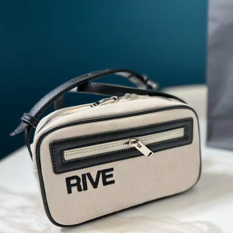 

2022 designer bag Rive Gauche Canvas Camera Bags luxury crossbody shoulder bags fashion multi pochette flaps Embroidery Letters for men women Top, Box(could get damaged)
