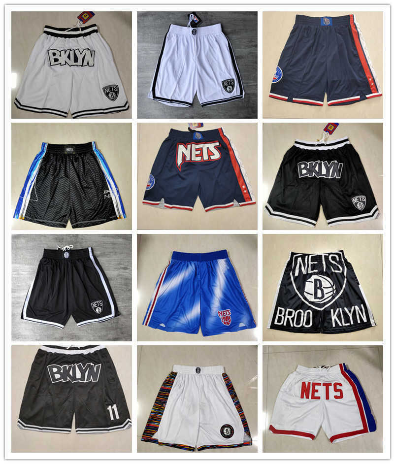 

2022 Brooklyn''Nets''men Retro Basketball Shorts pocket Size S-2XL, Color