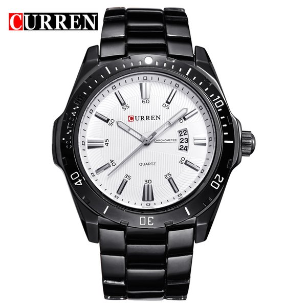 

2022 CURREN Fashion Business Wristwatch Casual Military Quartz Sports Men's Watch Full Steel Calendar Male Clock relogio masculino gift C4, C1