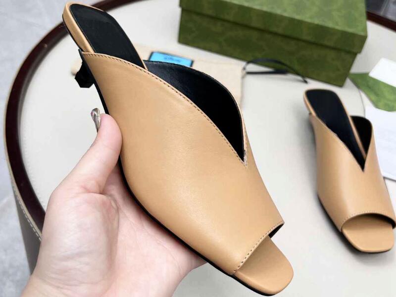Realfine Chaussures habillées 5A 695309 Escarpins en cuir à talons mi-hauts pour femmes Taille 34-41