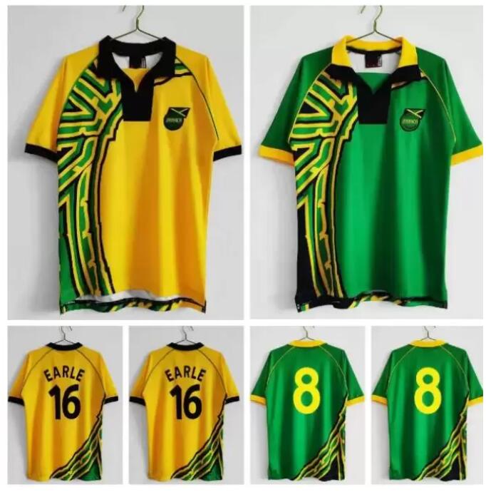 

1998 Jamaica Jerseys retro world cup Reggae Boyz GARDNER SINCLAIR BROWN DAWES SIMPSON CARGILL WHITMORE EARLE POWELL GAYLE WILLIAMS BOYD classic football shirts