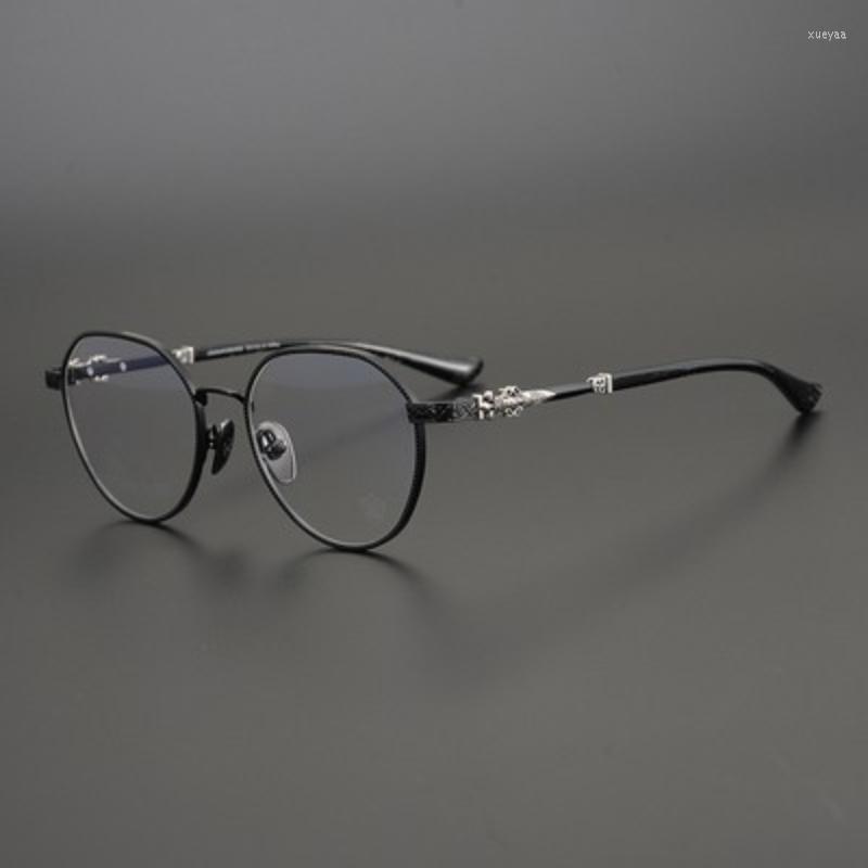

Fashion Sunglasses Frames High Quality Square Glasses Frame Titanium Alloy Female Myopia Men Retro Designer Brand SunglassesFashion