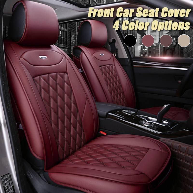 

Car Seat Covers PU Leather Faux Cover Set Universal Auto For Cars Fit Most SUV Protector Mat Accessories