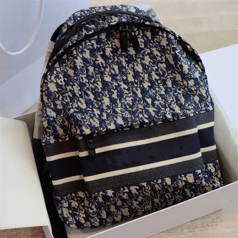 

with dust bag fashion mens oblique saddle backpack Travel jacquard backpacks canvas womens black outdoor bags 2022226m, I need see other prodcut