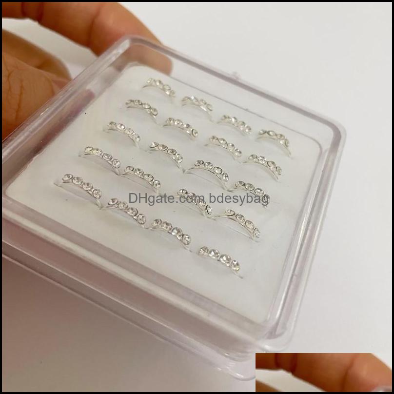 

Belly Chains 20Pcs 10Mm Copper Crystal Rings Sier Plated Gold Color Nose Hoops Piercing Body Jewelry For Women Accessories Bdesybag Dh9Vs