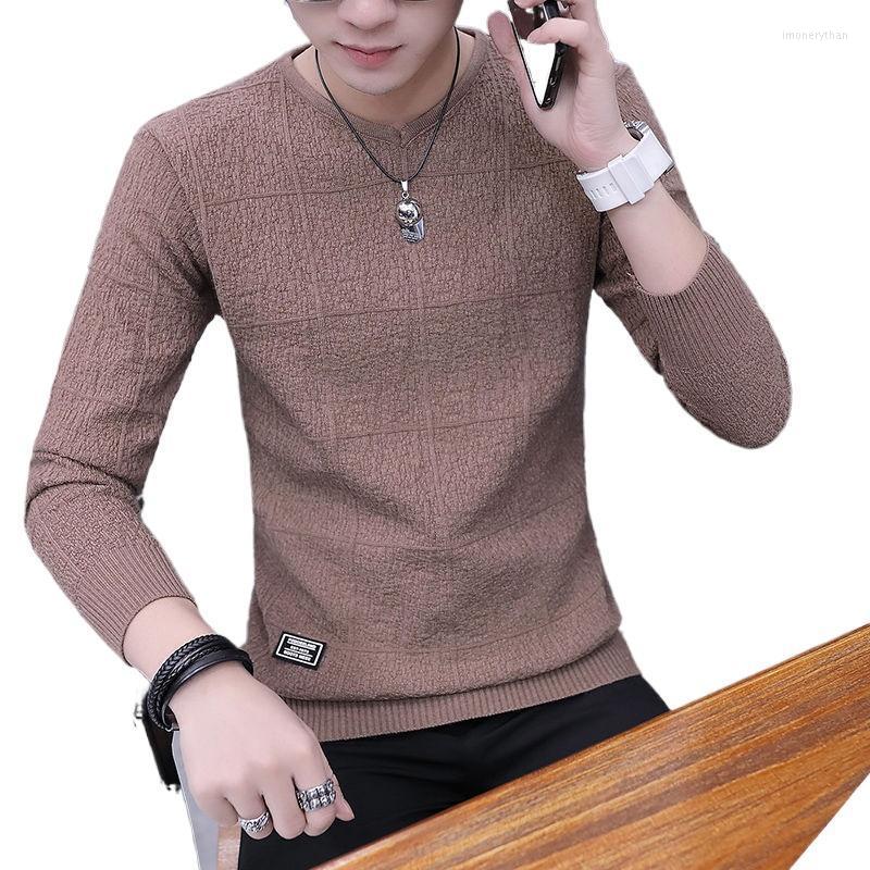 

Men's T-Shirts Quality Men's Sweater Spring Autumn And Winter Green Slim Korean Handsome Bottoming Shirt Warm ClothesMen's Imon22