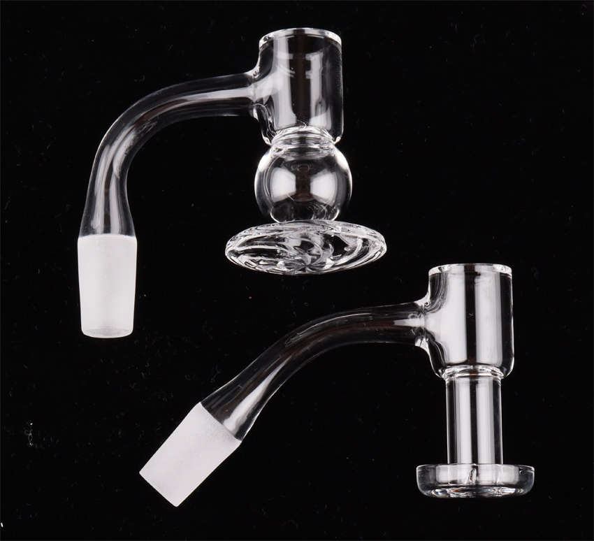

Smoking Beveled Edge Full Weld Smoking Terp Slurper Quartz Banger 2.5mm Wall 20mmOD Blender Seamless Nails For Glass Water Bongs Dab Rigs Pipes