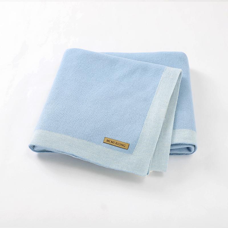 

Blankets & Swaddling Baby Blanket 100%Cotton Knit Born Girl Boy Stroller 100*80CM Fashion Super Soft Infant Kid Bedding Crib Plaid Quilt, Hd82w849
