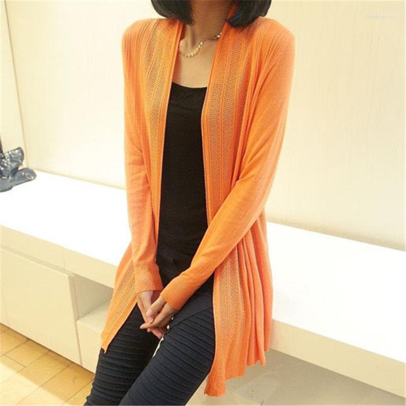 

Women's Knits & Tees Oversized 80 KG Cardigan Summer Knit Sunscreen Sweater Women Korean Muticolor Streetwear Long Sleeve Top Casual Vacatio, Green