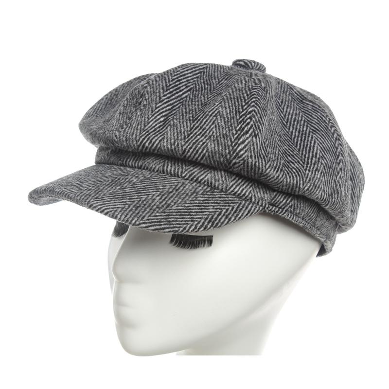 

Berets Sboy Cap Octagonal Hat Women Man Winter Autumn Vintage Sboys Hats Leisure And Cotton Blend Canned Flat CapBerets, Black