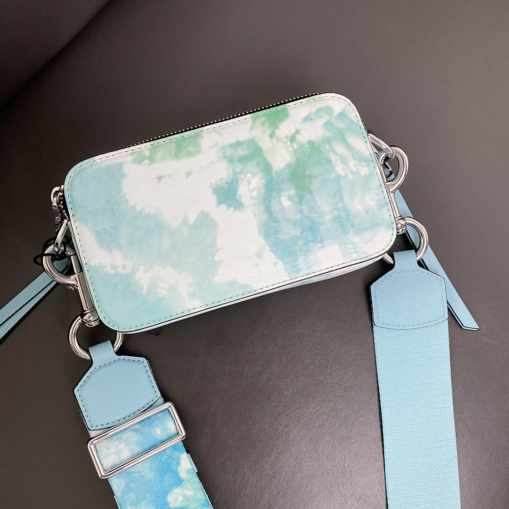 

Womens bag snapshot hot cross-body bag wide shoulder strap matching color small camera bag luxury brand high quality, 01